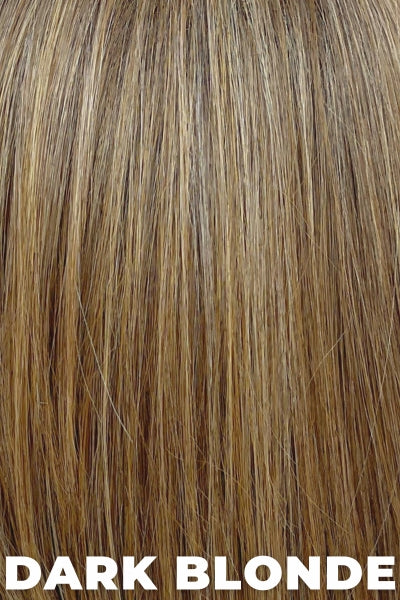 Color Dark Blonde for Gabor wig Enthusiastic. Light chestnut brown with honey blonde and golden blonde highlights.