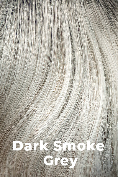 TressAllure - Alexa - Dark Smoke Grey. (50/60/R8) Cool silver, charcoal grey blend with a dark root.