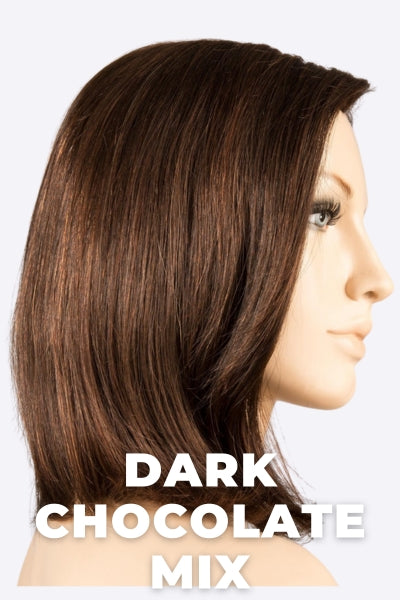 Ellen Wille Wigs - Yara - Remy Human Hair wig Ellen Wille Dark Chocolate Mix Petite-Average. Mix of Dark Brown, Dark Auburn and Darkest Brown.