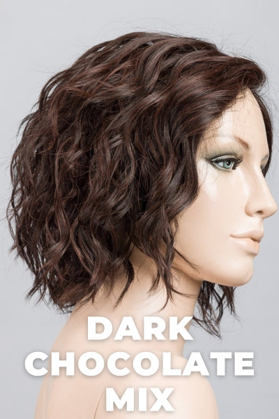 Ellen Wille Wigs - Scala - Dark Chocolate Mix. Warm Medium Brown, Dark Auburn, and Dark Brown Blend.