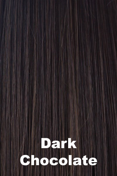 Alexander Couture Wigs - Leoni (#1039) - Dark Chocolate.  Deep neutral chocolate brown with a cool medium brown undertone.