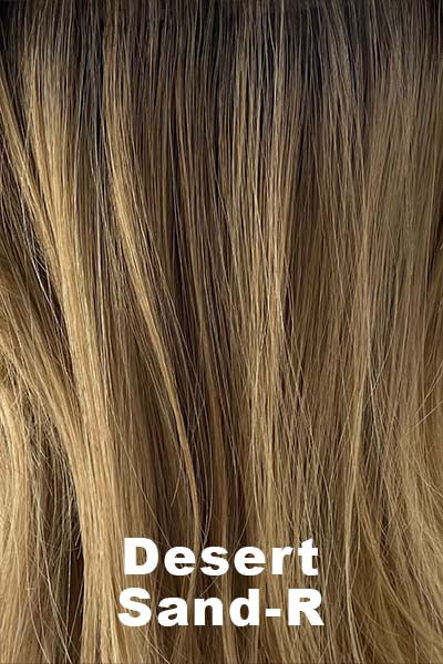 Rene of Paris - Shaded Synthetic Colors - Desert Sand-R. Warm Blond blended with cool Blond and a Brown root tone with a soft sandy shade base.