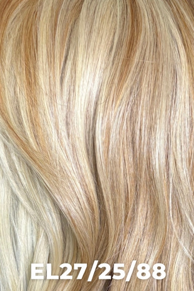 TressAllure Wigs - Feathered Bob (MC1401) - EL27/25/88. Pale Blonde Base with Golden and Platinum Blonde Highlights.