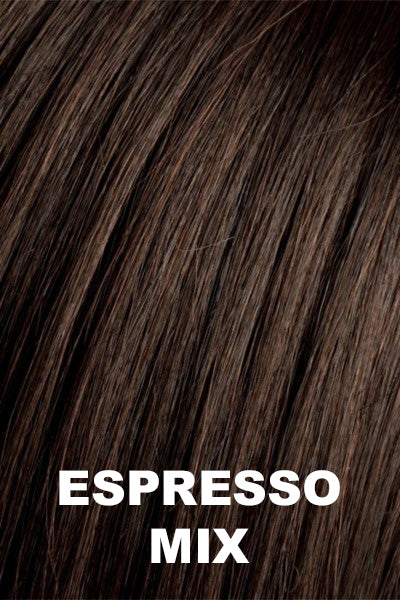 Ellen Wille - Human Hair Colors - Espresso Mix. Darkest Brown Base Blended with Dark Brown and Warm Medium Brown.