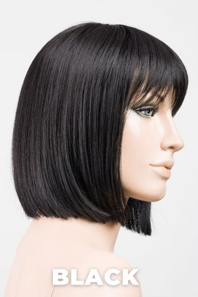 Ellen Wille Wigs - Cleo - Black. Jet Black and Darkest Brown Blend.