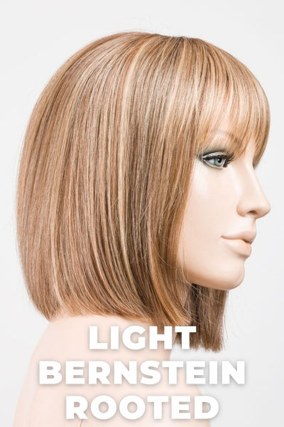 Ellen Wille Wigs - Cleo - Light Bernstein Rooted. Light Auburn, Light Honey Blonde, and Light Reddish Brown Blend with Dark Roots.