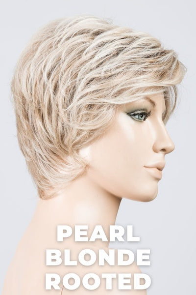 Ellen Wille Wigs - Cover - Pearl Blonde Rooted. Pearl Platinum, Dark Ash Blonde, and Medium Honey Blonde mix.