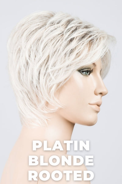 Ellen Wille Wigs - Cover - Platin Blonde Rooted. Pearl Platinum, Light Golden Blonde, and Pure White Blend.