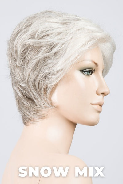 Ellen Wille Wigs - Cover - Snow Mix. Pure Silver White with 10% Medium Brown and Silver White with 5% Light Brown Blend.