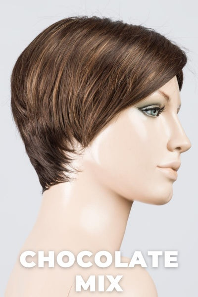 Ellen Wille Wigs - Jump - Chocolate Mix. Medium to Dark Brown Base with Light Reddish Brown Highlights.