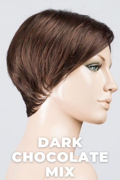 Ellen Wille Wigs - Jump - Dark Chocolate Mix. Warm Medium Brown, Dark Auburn, and Dark Brown Blend.