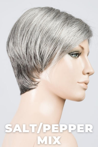 Ellen Wille Wigs - Jump - Salt/Pepper Mix. Light Natural Brown with 75% Gray, Medium Brown with 70% Gray and Pure White Blend.