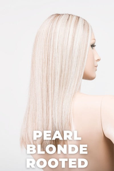 Ellen Wille Wigs - Sleek - Pearl Blonde Rooted. Pearl Platinum, Dark Ash Blonde, and Medium Honey Blonde mix.