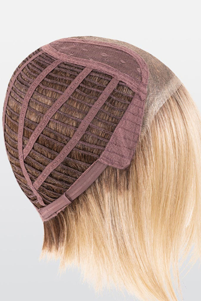 Side Cap Construction photo showing the open wefted back.