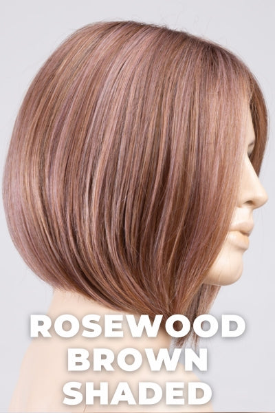 Ellen Wille Wigs - Dua - Rosewood Brown Shaded. Medium Brown, Caramel, and Rose Gold blend with Shaded Roots