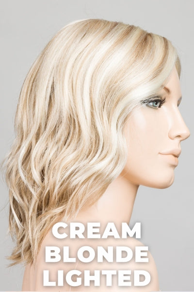 Ellen Wille Wigs - Mila - Cream Blonde LIghted. Lightest Pale Blonde, Lightest Golden Blonde, and Medium Blonde Blend with Highlights throughout and Concentrated in the front.