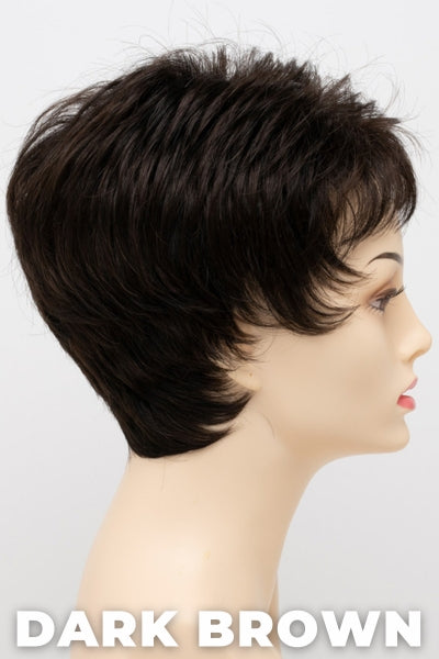 Envy Wigs - Jacqueline - Dark Brown. 4/6 blend of a rich brown base and mahogany highlighting.
