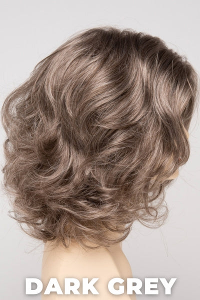 Color Swatch Dark Grey for Envy wig Jade. Silver grey base with hints of neutral brown woven throughout.