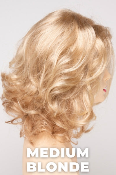 Color Swatch Medium Blonde for Envy wig Jade. Golden blonde, pale blonde and champagne blonde blend.