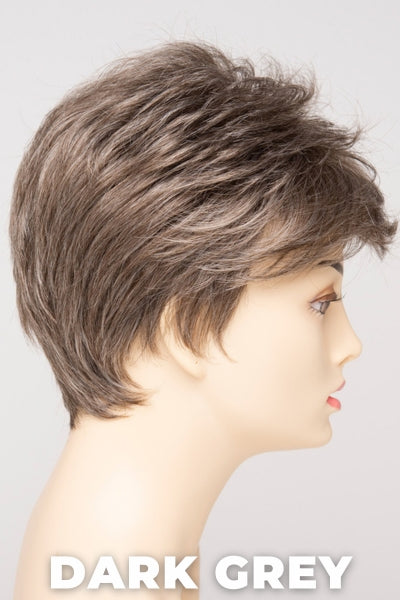 Color Swatch Dark Grey for Envy wig Jamie. Silver grey base with hints of neutral brown woven throughout.
