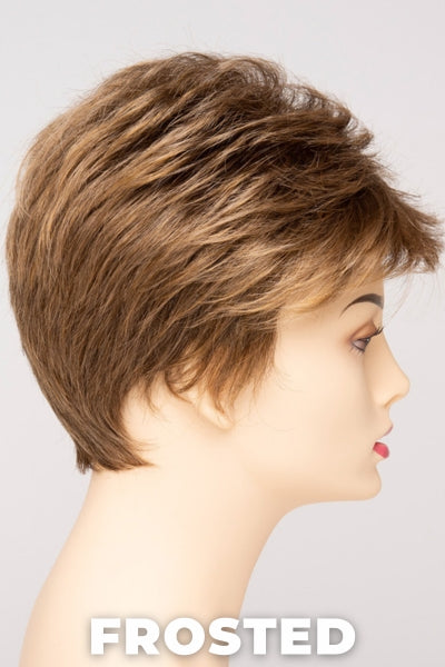 Color Swatch Frosted for Envy wig Jamie. Creamy blonde with cool undertones and warm beige blonde tips.