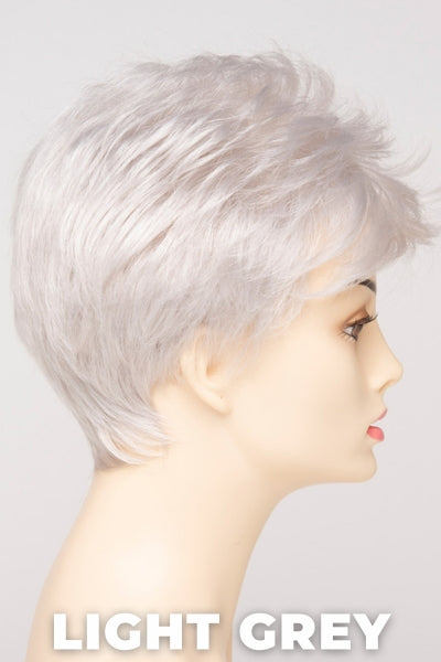 Color Swatch Light Grey for Envy wig Jamie. Silver and white grey blend.