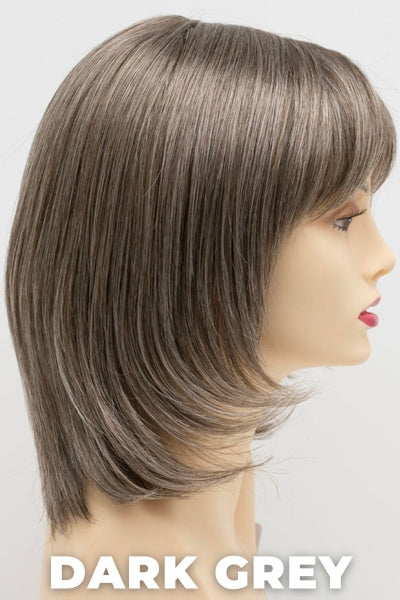 Color Swatch Dark Grey for Envy wig Jasmine. Silver grey base with hints of neutral brown woven throughout.