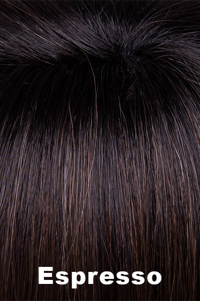 Envy - Human Hair Colors - Espresso. A cool, multi-dimensional medium brown with darker brown roots.