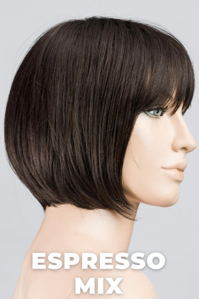 Ellen Wille Wigs- Blues - Espresso Mix. Darkest Brown Base Blended with Dark Brown and Warm Medium Brown.