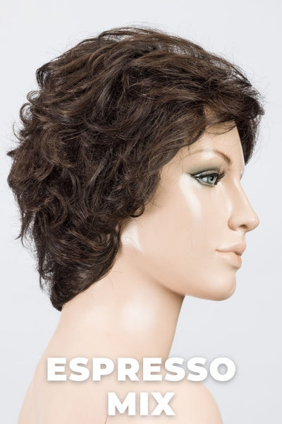 Ellen Wille Wigs - City - Espresso Mix. Darkest Brown Base Blended with Dark Brown and Warm Medium Brown.