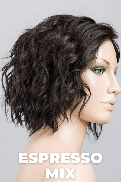 Ellen Wille Wigs - Scala - Espresso Mix. Darkest Brown Base Blended with Dark Brown and Warm Medium Brown.