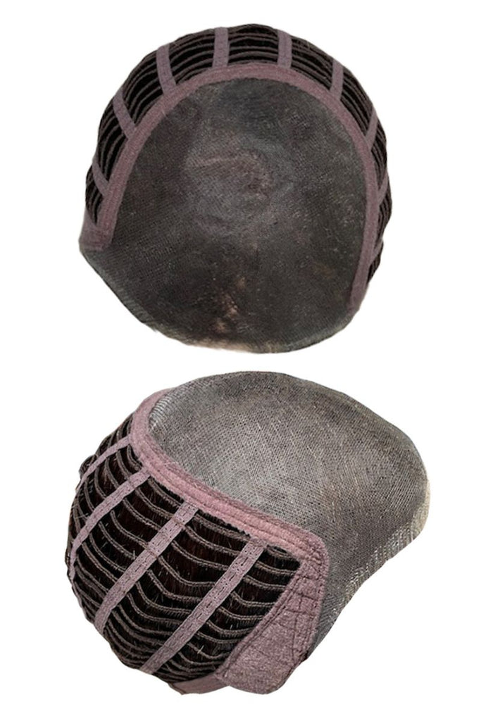 Cap construction showing the extended lace front full monofilament top cap.