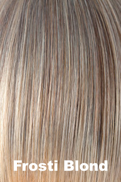 Orchid - Synthetic Colors - Frosti Blond. Tipped: Medium Reddish Brown (10+140) w/ Light Gold Blonde (613) Highlights.