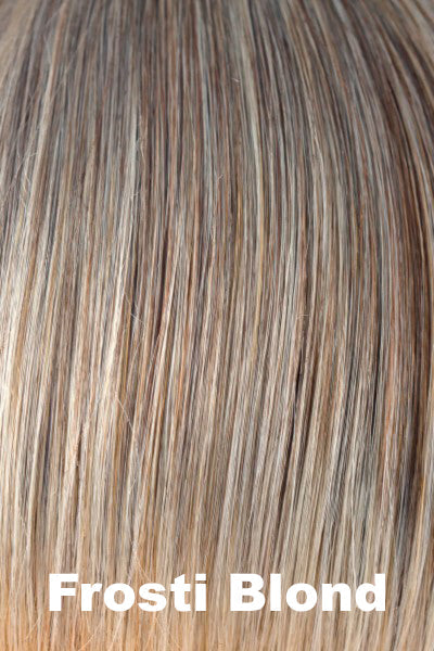 Noriko - Synthetic Colors - Frosti Blond. Tipped: Medium Reddish Brown (10+140) w/ Light Gold Blonde (613) Highlights.