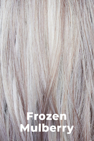 Orchid - Synthetic Colors - Frozen Mulberry. A stunning hair color that combines a Pale White-Grey Platinum base with subtle Lavender and Frosted Berry tones delicately woven throughout.