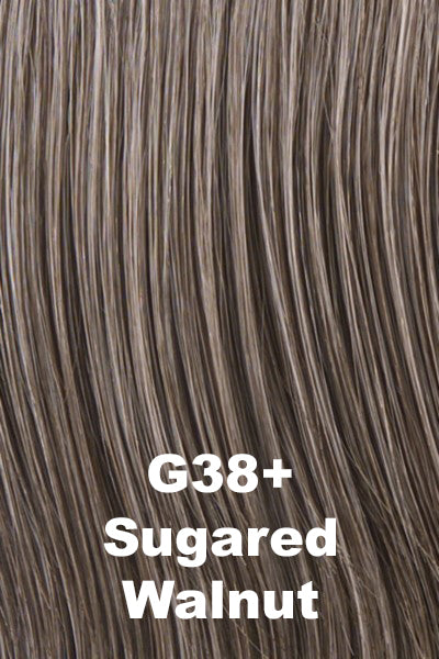 Gabor - Synthetic Colors - Sugared Walnut (G38+). Medium Brown with 50% Grey highlights.