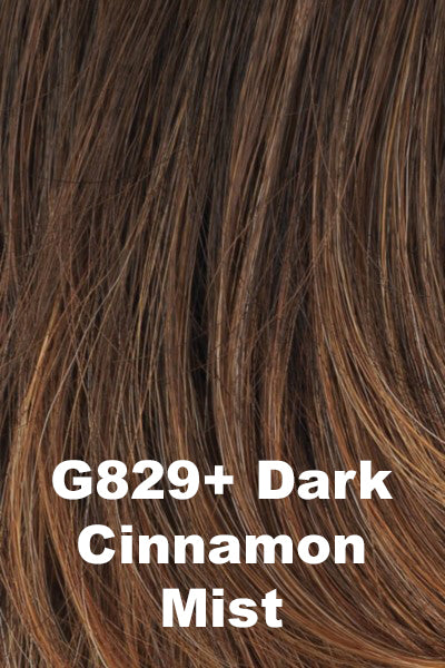 Gabor - Synthetic Colors - Dark Cinnamon Mist (G829+). Coffee Brown base with Ginger highlights.