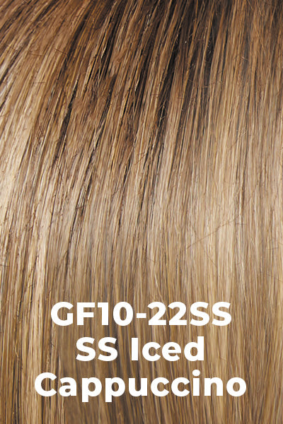 Gabor Wigs - Jaw Dropper - SS Iced Cappuccino (GF10-22SS). Medium Blonde and Light Brown Shaded