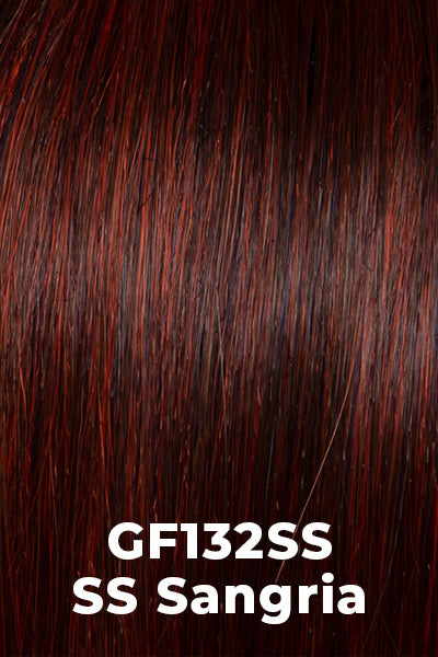 Gabor Wigs - Jaw Dropper - SS Sangria (GF132SS). Burgundy undertones with Ruby highlights and a shaded root