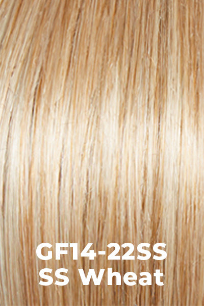 Gabor Wigs - Jaw Dropper - SS Wheat (GF14-22SS). Dark Blonde blended with Platinum and Honey Blonde and a dark root