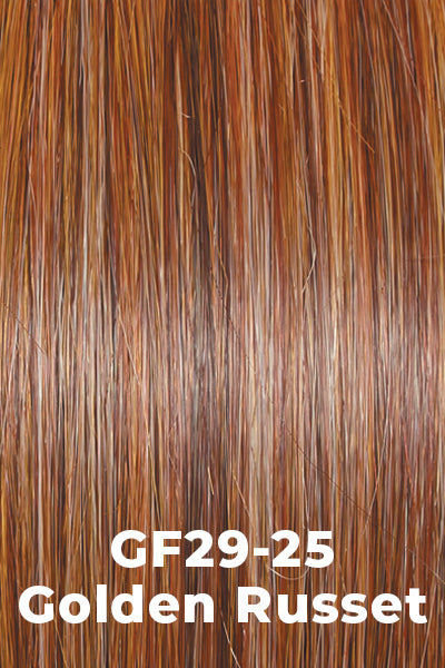 Gabor Wigs - Jaw Dropper - Golden Russet (GF29-25). Bright Copper Blonde blended with medium Caramel Blonde