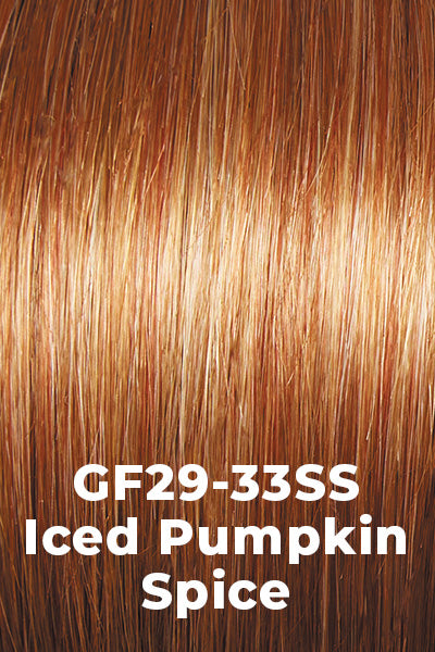 Gabor Wigs - Jaw Dropper - SS Iced Pumpkin Spice (GF29-33SS). Ginger Blonde and Dark Red-Brown shaded