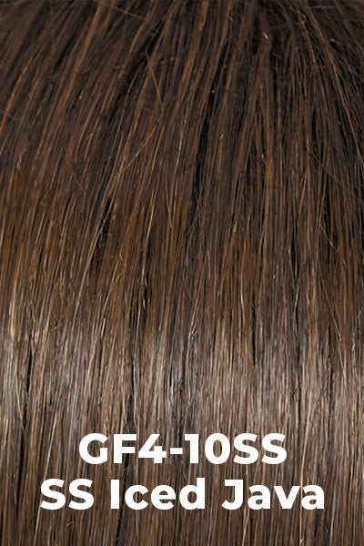 Gabor Wigs - Jaw Dropper - SS Iced Java (GF4-10SS). Black shaded with Dark Brown