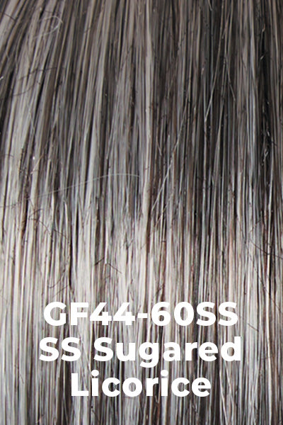 Gabor Wigs - Glam Era - SS Sugared Licorice (GF44-60SS). Salt Dark Brown base with Warm Highlights roots.