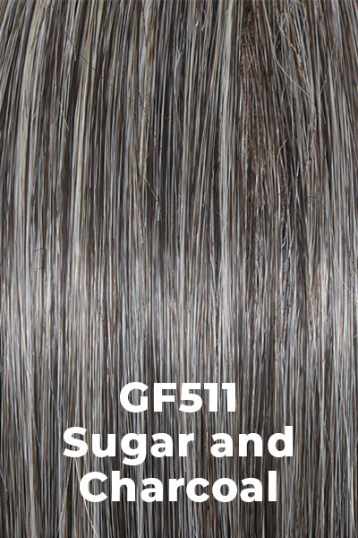 Gabor Wigs - Jaw Dropper - Sugar and Charcoal (GF511). Salt and Pepper Grey Mix