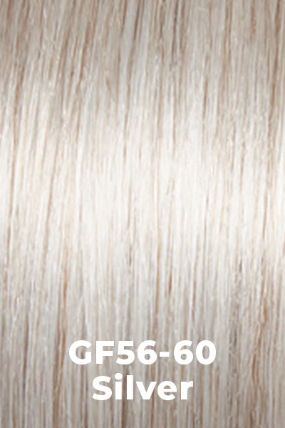 Gabor Wigs - Jaw Dropper - Silver (GF56-60). Pure White blended evenly with Light Silver Grey