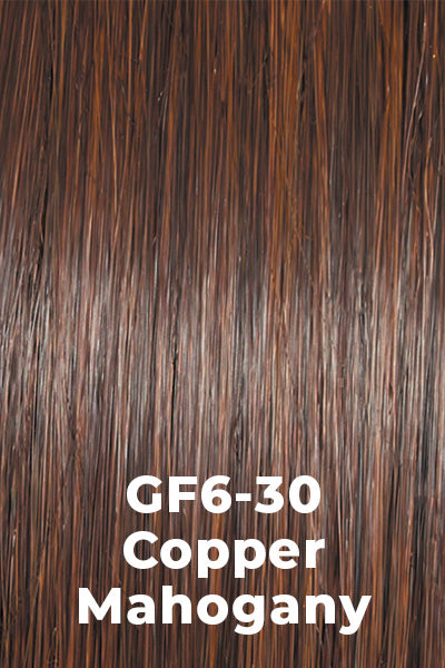 Gabor - Synthetic Colors - Copper Mahogany (GF6/30). Medium Brown and Medium Auburn Blend.
