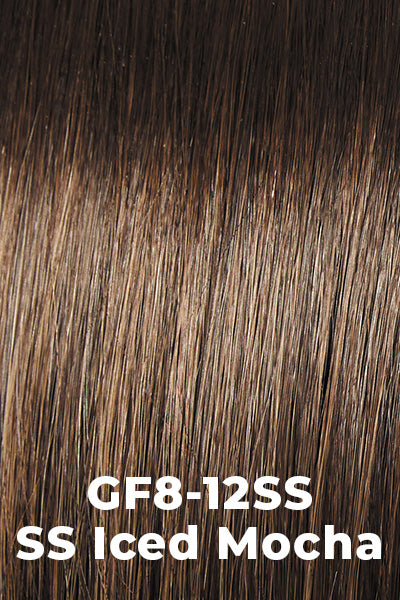 Gabor Wigs - Full Finesse - SS Iced Mocha (GF8-12SS). Medium Blonde highlight with a rooted Medium Brown base