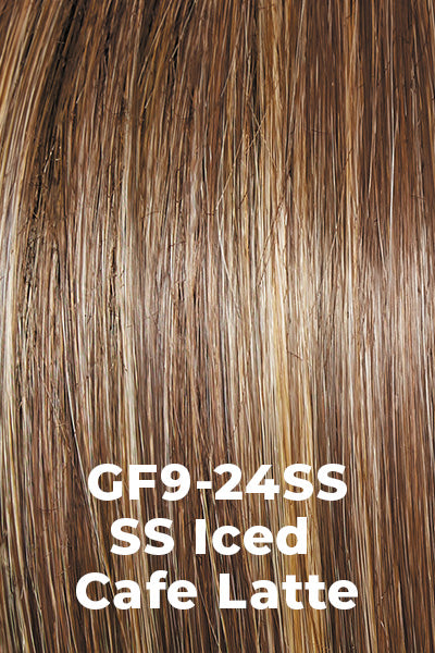 Gabor - Shaded Synthetic Colors - SS Iced Cafe Latte (GF9/24SS). Dark Brown with Golden Brown Roots.
