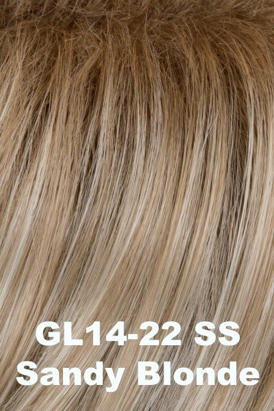 Gabor - Shaded Synthetic Colors - SS Sandy Blonde (GL14/22SS). Dark Golden Blonde base blends into multi-dimensional tones of Medium Gold Blonde and light Beige Blonde.